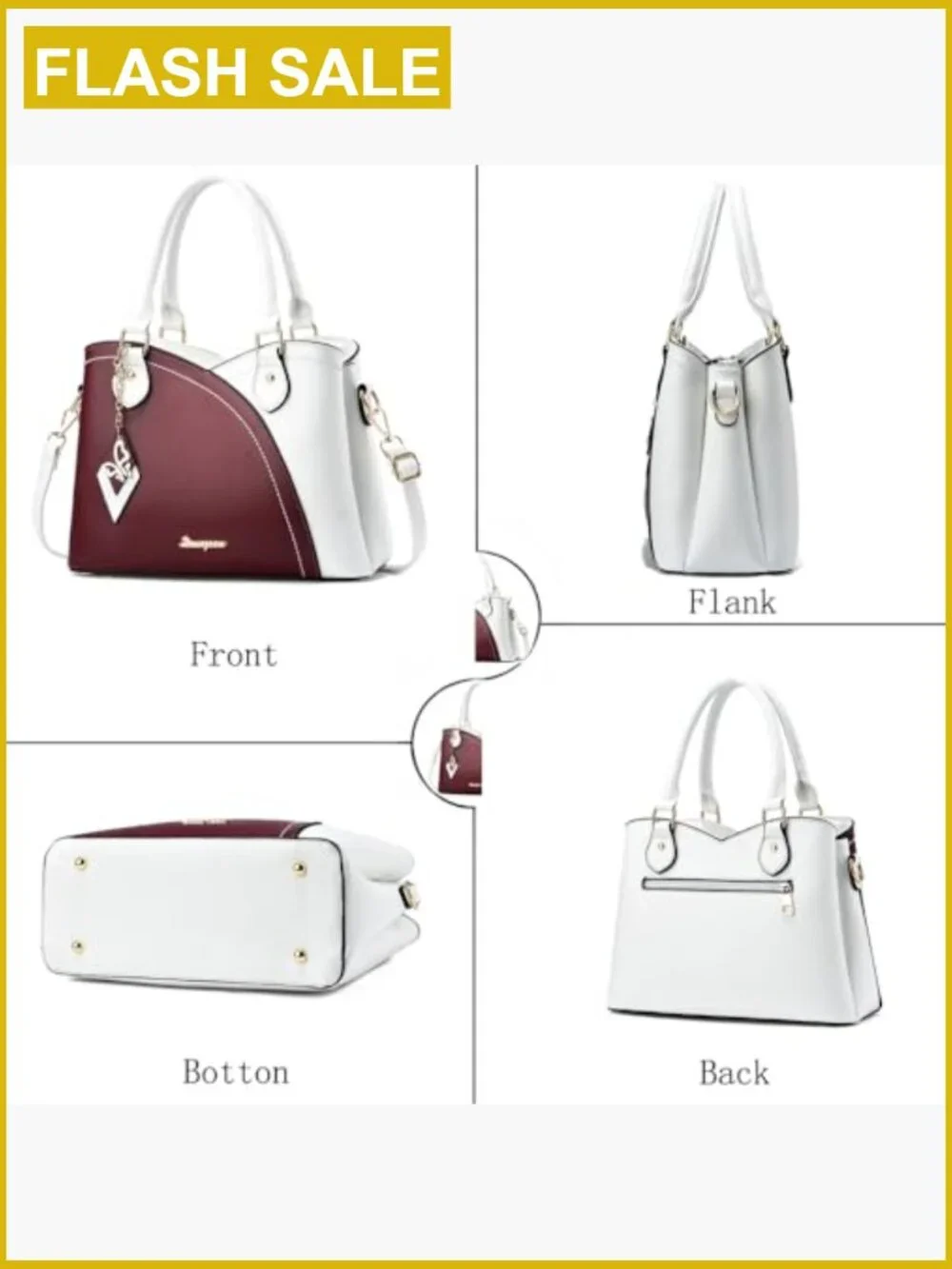 Top Handle Satchel Shoulder Bag Ladies Messenger Tote Purse